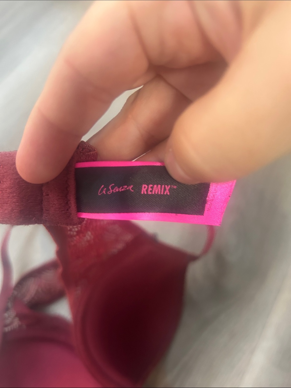 *3 for $30* La Sense Remix Bra, Size 32B, Red, Light Push-up - Picture 2 of 4